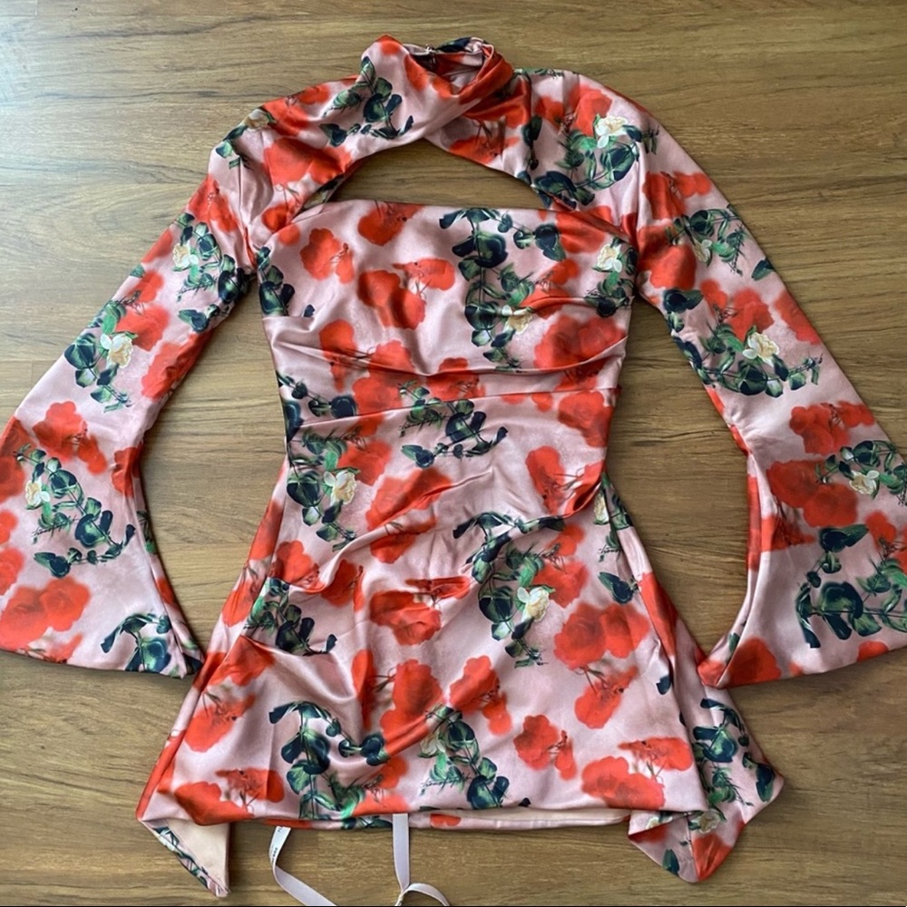 House of CB Toira Dress Rose Print